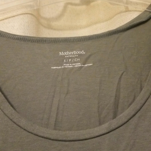 Motherhood maternity jersey knit tank top size small - army green - Picture 2 of 2